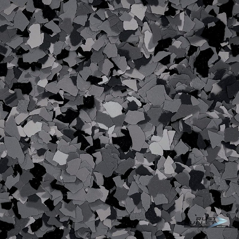 RUST BULLET Decorative Color Flakes - Twilight Blend - Customize Concrete Floors with 1 LB of Durable, UV-Resistant Vinyl Chips for Stunning, Long-Lasting Designs - Image 1